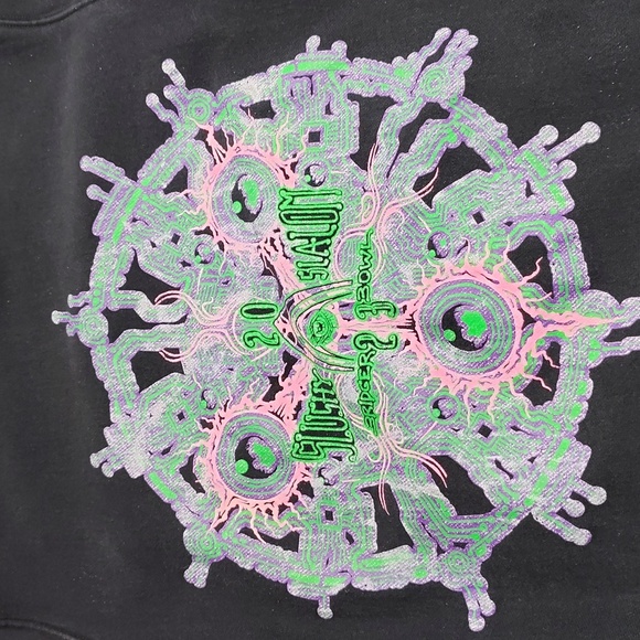 Bridger Bowl Slushy Slalom Hoodie Womens Size Large Black Cotton Heavyweight - Picture 2 of 11